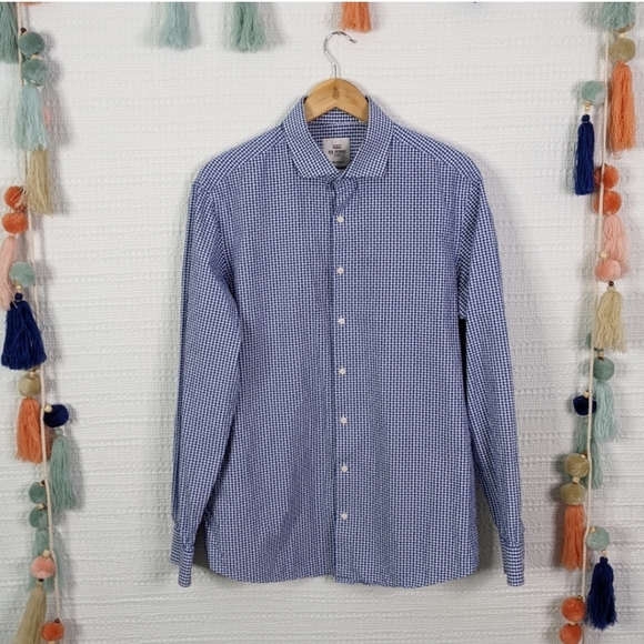 Ben Sherman Dobby Gingham Tailored Shirt - Picture 1 of 5
